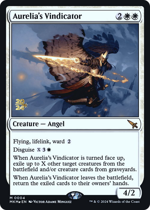 Aurelia's Vindicator (PRE-004) - Murders at Karlov Manor Promos Foil