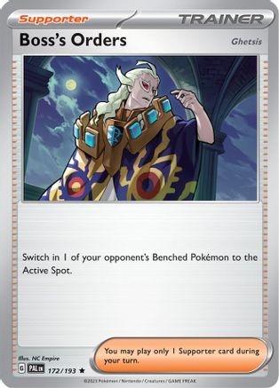 Boss's Orders 172/193  Deck Exclusives - Rare