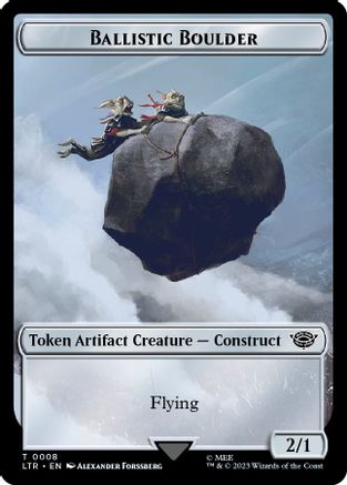 Ballistic Boulder // Food (0009) Double-Sided Token (LTR-8 // 9) - The Lord of the Rings: Tales of Middle-earth Foil