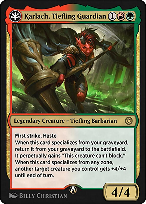 Karlach, Tiefling Guardian (HBG-14G) - Alchemy Horizons: Baldur's Gate