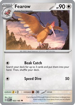 Fearow 022  SV Scarlet & Violet 151 - Uncommon