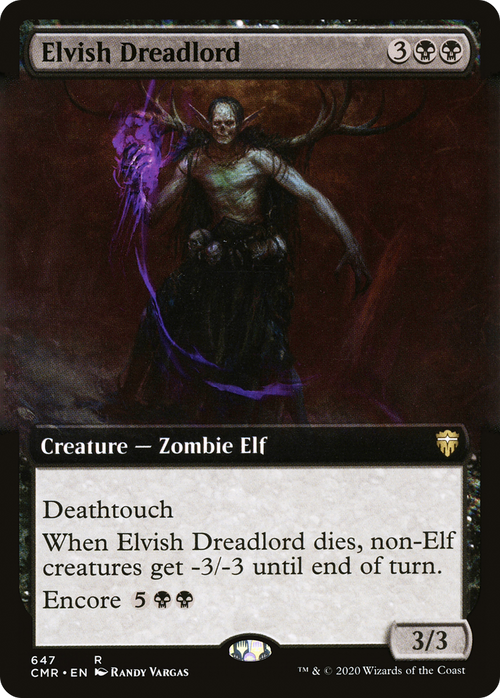 Elvish Dreadlord (Extended Art) (CMR-647) - Commander Legends: (Extended Art) Foil