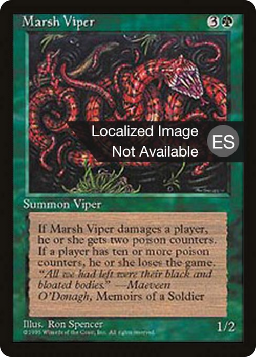 Marsh Viper (4BB-) - Fourth Edition Foreign Black Border