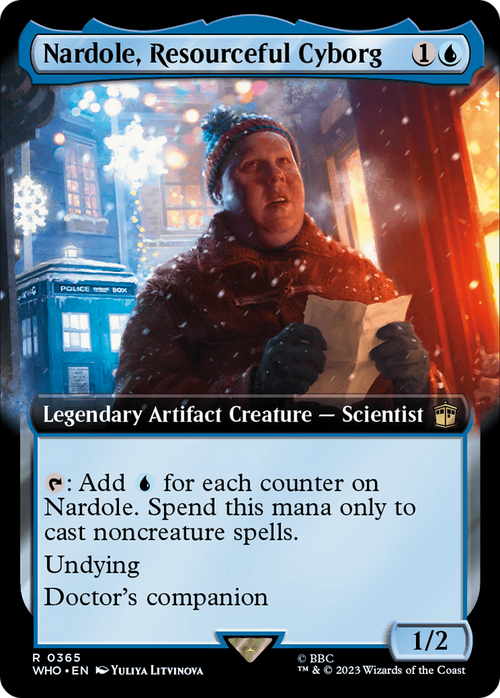 Nardole, Resourceful Cyborg (Extended Art) (WHO-365) - Doctor Who: (Extended Art) Foil