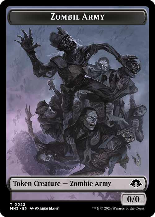 Zombie Army (TMH3-022) - Modern Horizons 3 Tokens
