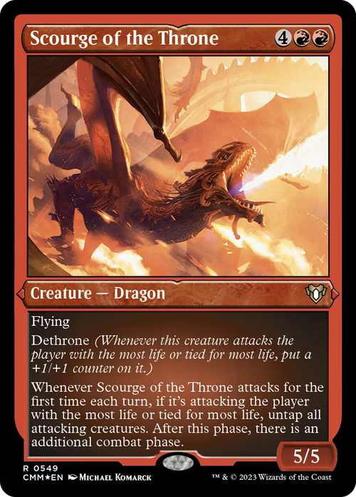 Scourge of the Throne (Foil Etched) (CMM-549) - Commander Masters Foil