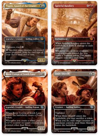 The Scouring of the Shire Scene [Set of 4] (LTR-438-441) - The Lord of the Rings: Tales of Middle-earth Foil