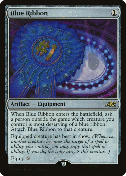 Blue Ribbon (Galaxy Foil) (UNF-470) - Unfinity Foil
