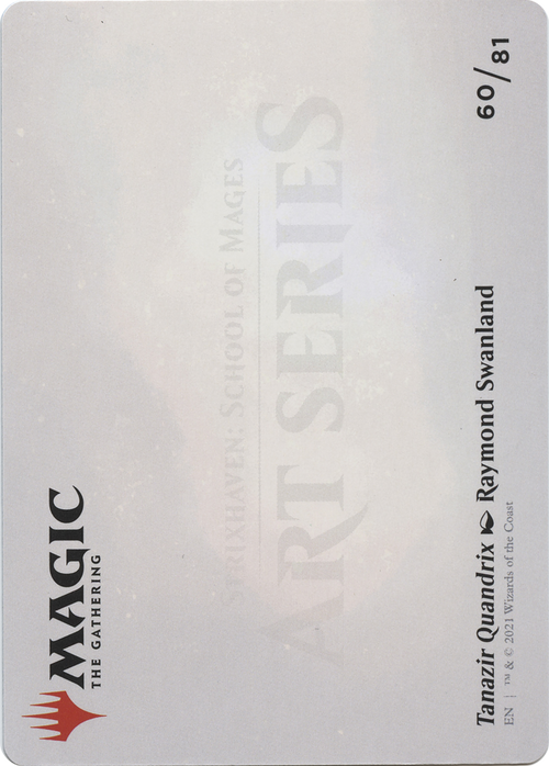 Tanazir Quandrix // Tanazir Quandrix (ASTX-060) - Strixhaven Art Series (Borderless)