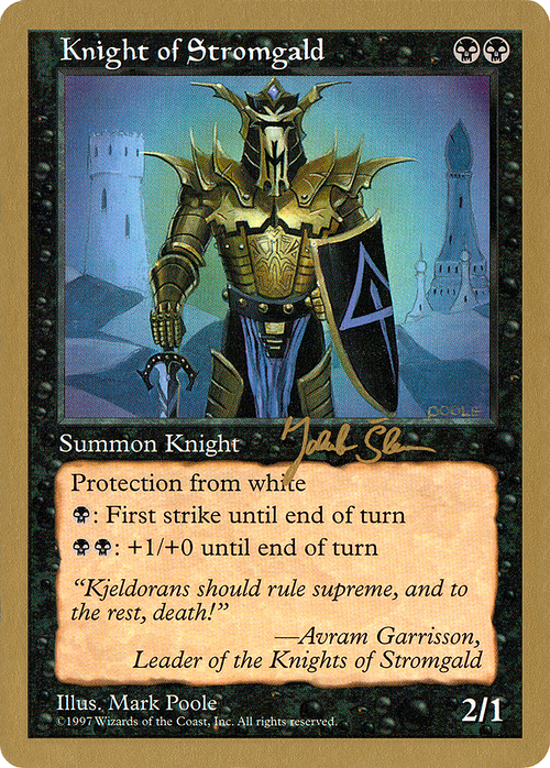 Knight of Stromgald - 1997 Jakub Slemr (5ED) (WCD-) - World Championship Decks 1997