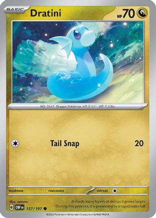 Dratini 157  SV03 Obsidian Flames - Common