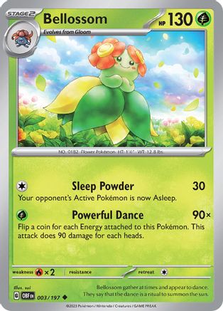 Bellossom 003  - Reverse Holofoil SV03 Obsidian Flames - Uncommon
