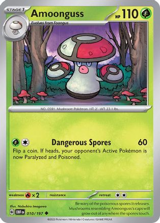 Amoonguss 010  SV03 Obsidian Flames - Uncommon