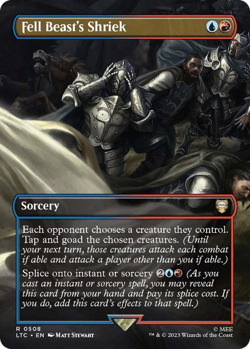 Fell Beast's Shriek (Borderless) (LTC-508) - Tales of Middle-earth Commander