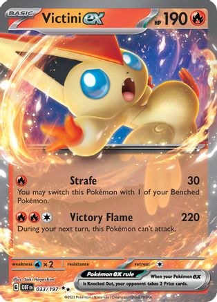 Victini ex 033  - Holofoil SV03 Obsidian Flames - Double Rare