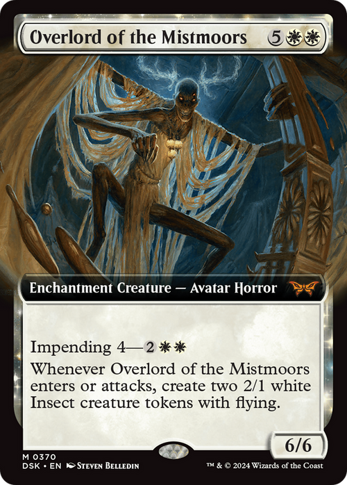 Overlord of the Mistmoors (Extended Art) (DSK-370) - Duskmourn: House of Horror: (Extended Art, enchantment) Foil