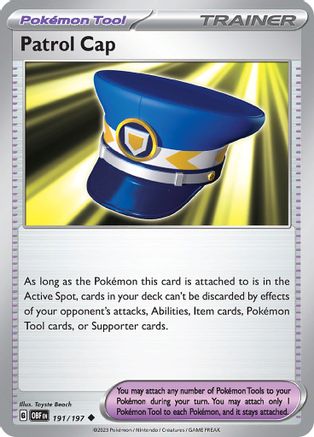 Patrol Cap 191  SV03 Obsidian Flames - Uncommon