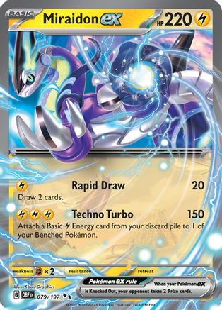 Miraidon ex 079  - Holofoil SV03 Obsidian Flames - Double Rare
