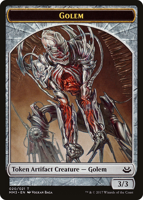 Golem Token (MM3-020) - Modern Masters 2017 Tokens