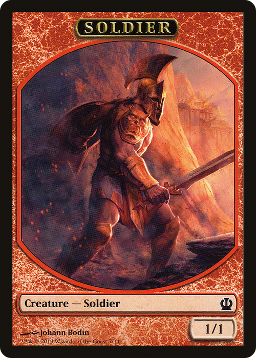 Soldier Token (Red) (THS-007) - Theros Tokens