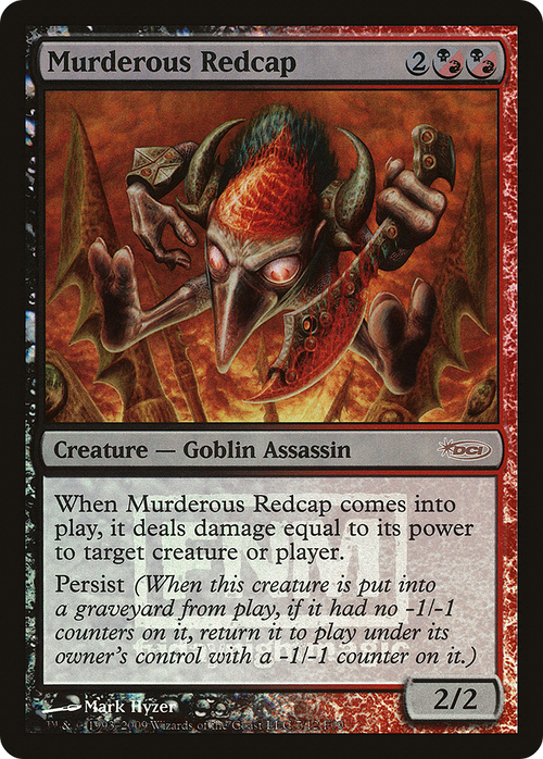 Murderous Redcap (FNM-007) - Friday Night Magic 2009 Foil