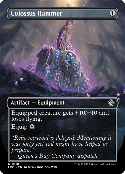 Colossus Hammer (Borderless) (LCC-110) - The Lost Caverns of Ixalan Commander Foil