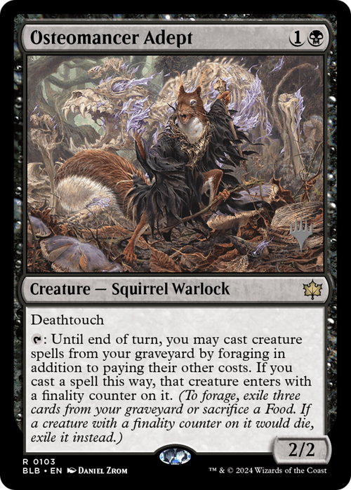 Osteomancer Adept (PPBLB-103) - Bloomburrow Promos Foil