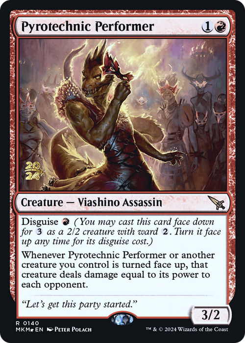 Pyrotechnic Performer (PRE-140) - Murders at Karlov Manor Promos Foil