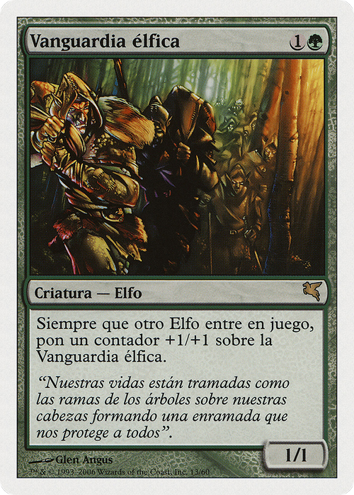 Elvish Vanguard (Spanish) - "Vanguardia élfica" (PSAL-B13) - Salvat 2005