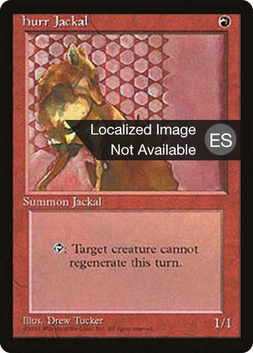 Hurr Jackal (4BB-) - Fourth Edition Foreign Black Border