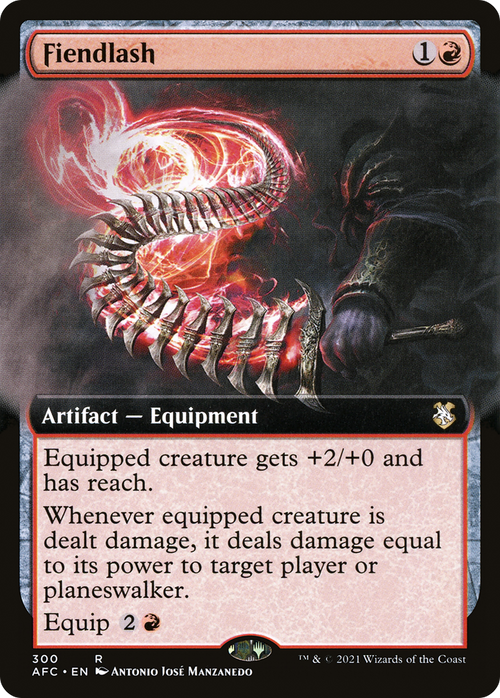 Fiendlash (Extended Art) (AFC-300) - Forgotten Realms Commander: (Extended Art)