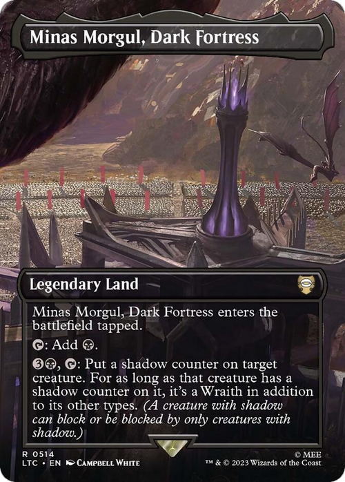 Minas Morgul, Dark Fortress (Borderless) (LTC-514) - Tales of Middle-earth Commander