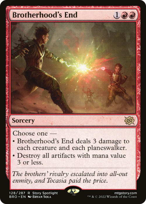 Brotherhood's End (BRO-128) - The Brothers' War