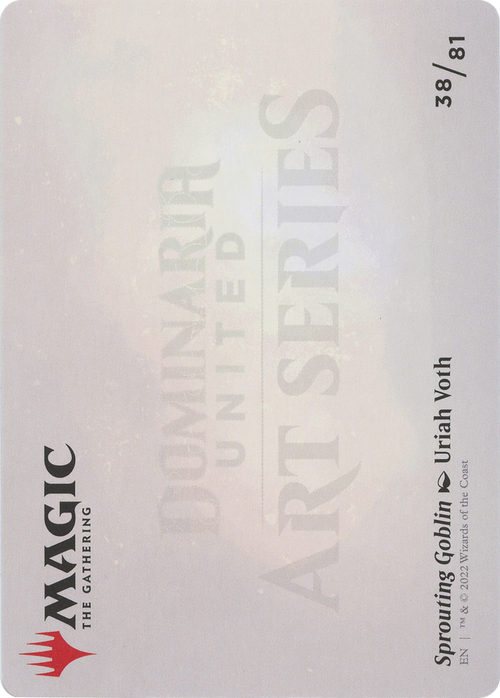 Sprouting Goblin // Sprouting Goblin (ADMU-038) - Dominaria United Art Series (Borderless) Foil