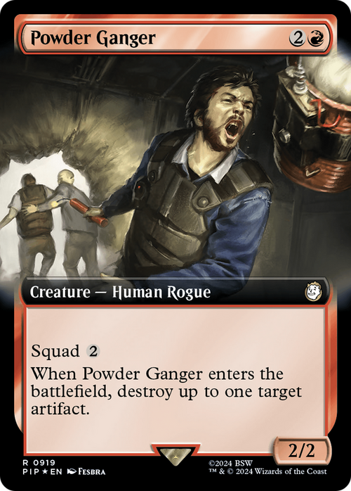 Powder Ganger (Extended Art) (Surge Foil) (PIP-919) - Fallout: (Extended Art) Foil