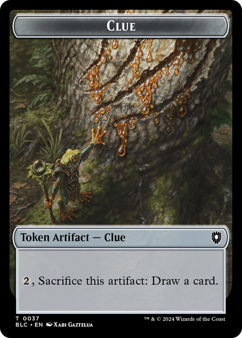 Clue (TBLC-037) - Bloomburrow Commander Tokens
