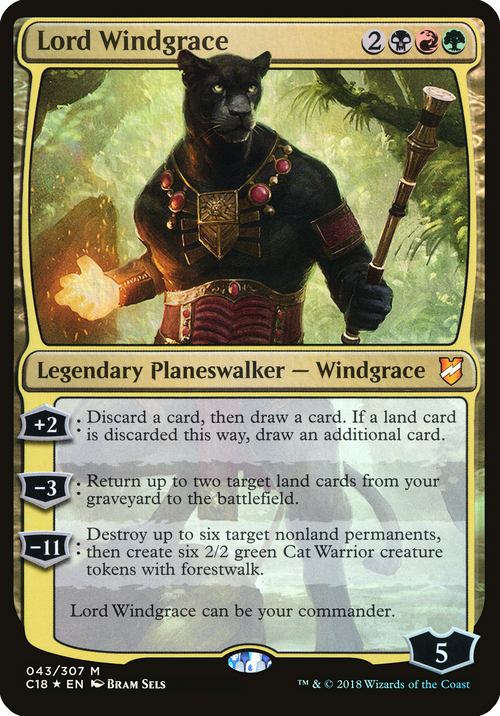 Lord Windgrace (Commander 2018) (OVER-043) - Commander 2018 Oversized Foil
