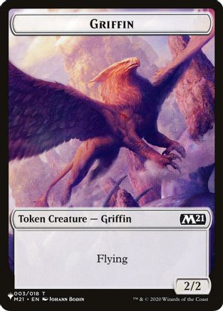 Griffin // Ajani's Pridemate Double-sided Token (LIST-3 // 1) - The List Reprints