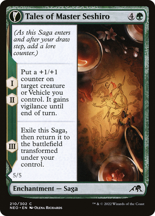 Tales of Master Seshiro (NEO-210) - Kamigawa: Neon Dynasty: (fandfc, enchantment)