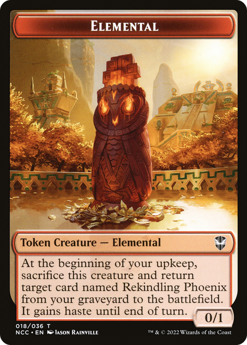 Elemental (TNCC-018) - New Capenna Commander Tokens Foil