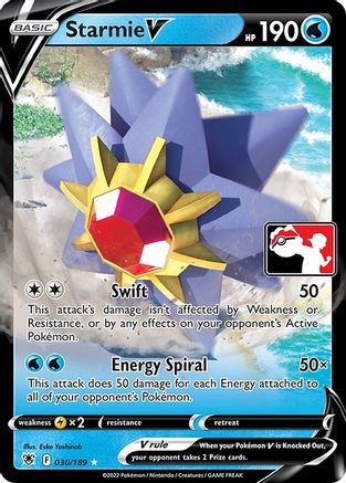 Starmie V/189  - Holofoil Prize Pack Series Cards - Ultra Rare