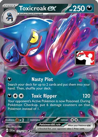 Toxicroak ex/198  - Holofoil Prize Pack Series Cards - Double Rare