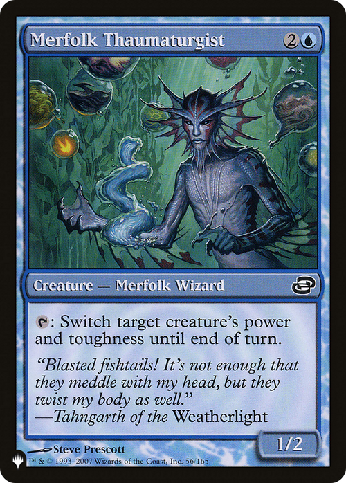 Merfolk Thaumaturgist (LIST-56/165) - The List: (colorshifted)