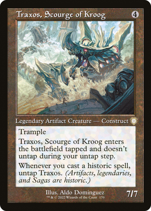 Traxos, Scourge of Kroog (Retro Frame) (BRC-170) - The Brothers' War Commander