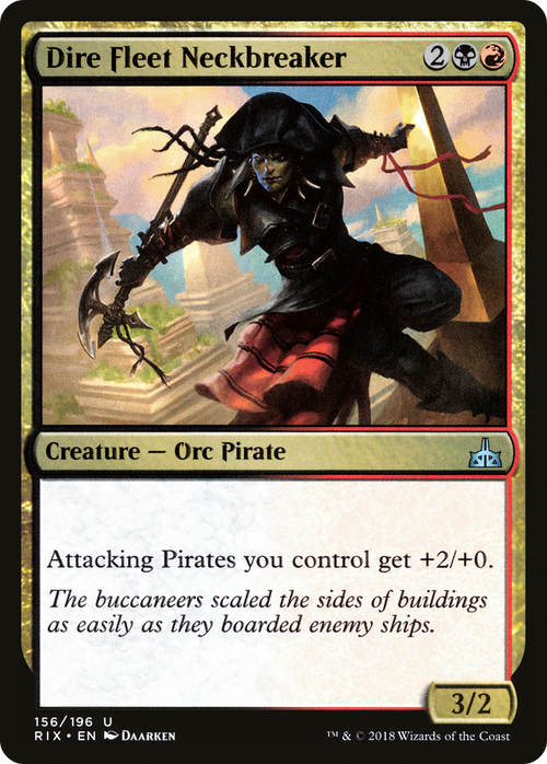 Dire Fleet Neckbreaker (RIX-156) - Rivals of Ixalan Foil