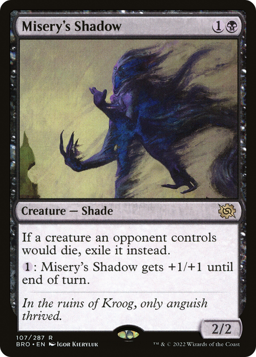 Misery's Shadow (BRO-107) - The Brothers' War Foil