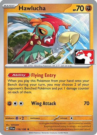 Hawlucha 118  Prize Pack Series Cards - Rare