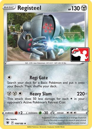 Registeel/189  Prize Pack Series Cards - Rare