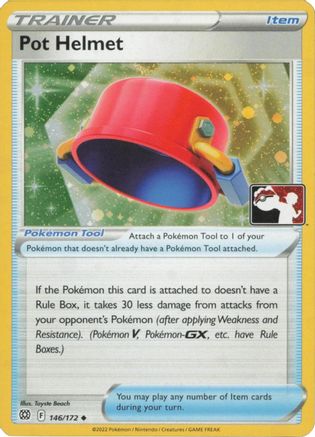 Pot Helmet 146/172  - Holofoil Prize Pack Series Cards - Uncommon