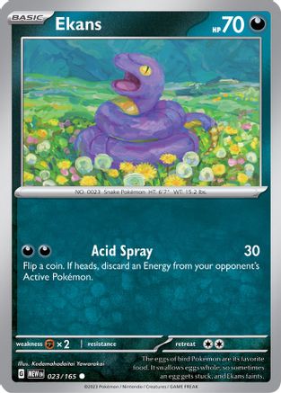 Ekans 023  SV Scarlet & Violet 151 - Common